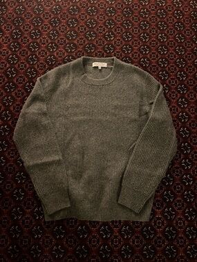 Alex Mill Gray 100% cashmere Ribbed Crewneck Sweater’s
